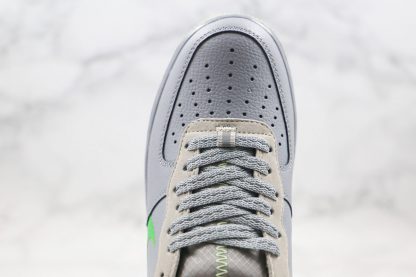 Air Force 1 Low Wolf Grey Ghost Green upper