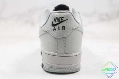 Air Force 1 Low Wolf Grey Obsidian heel