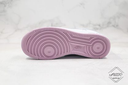 Air Force One Low White Iced Lilac bottom sole