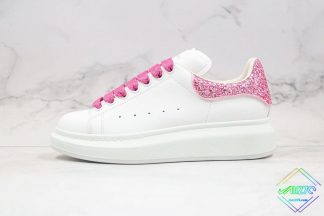 Alexander McQueen White Galaxy Glitter Sneaker