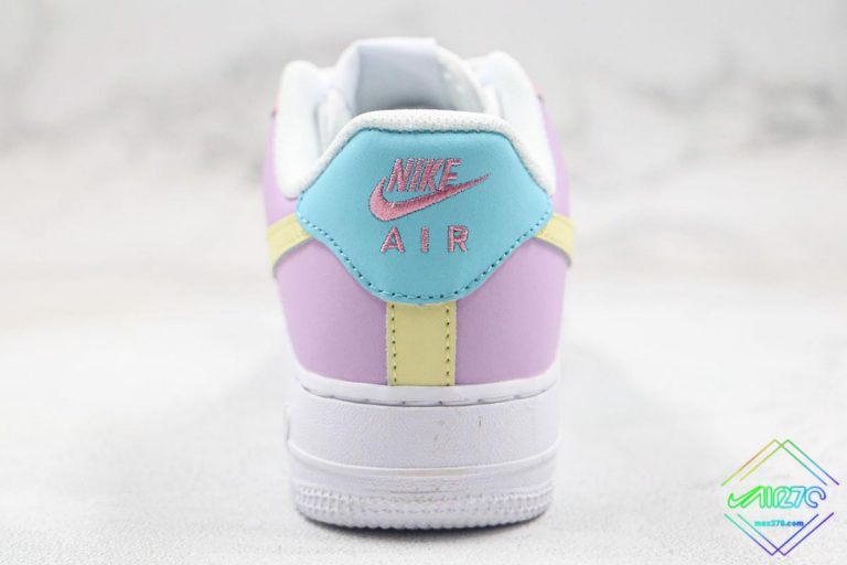 pink purple and yellow air force 1