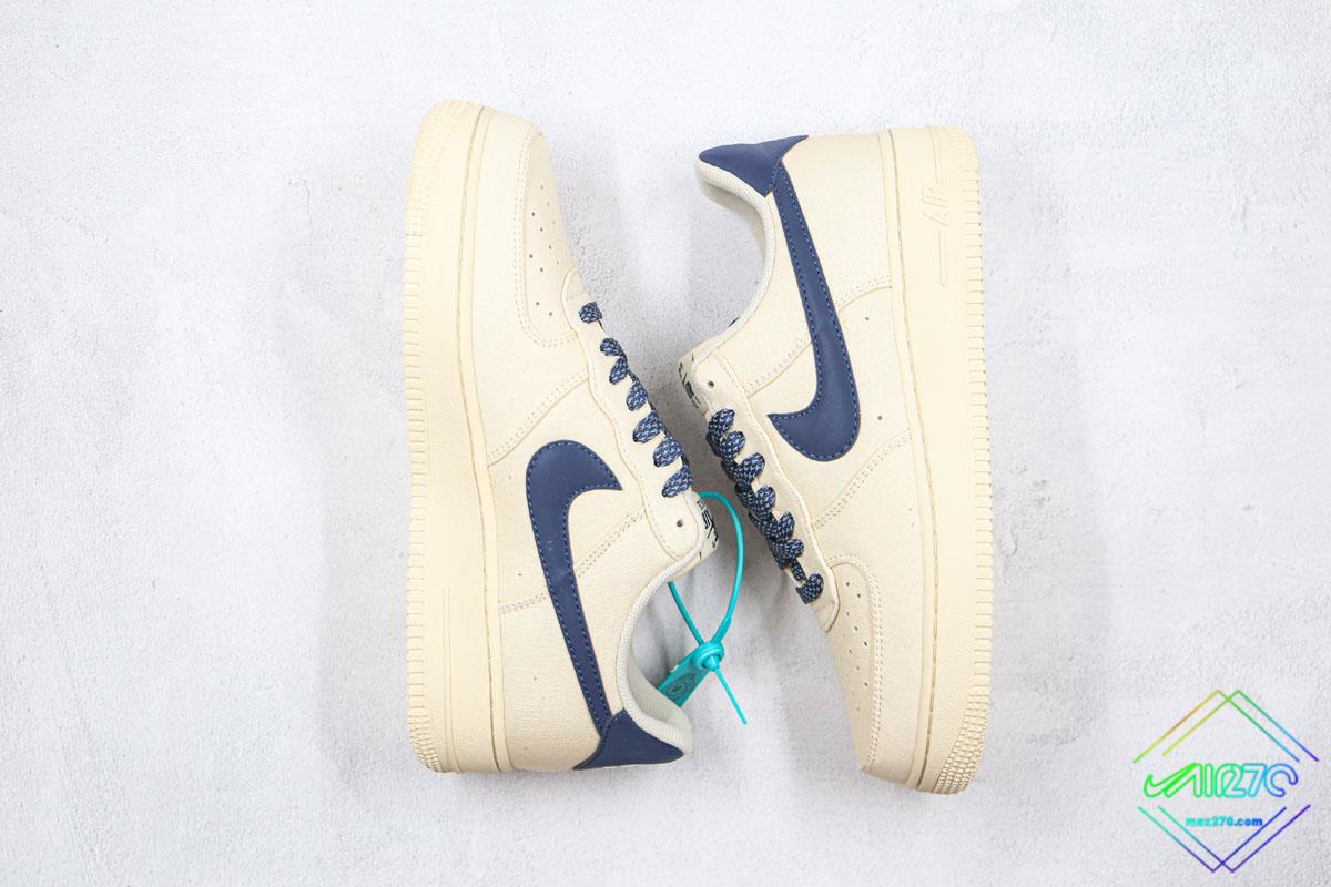 Nike Air Force 1 Low Sail/Beige Navy Blue