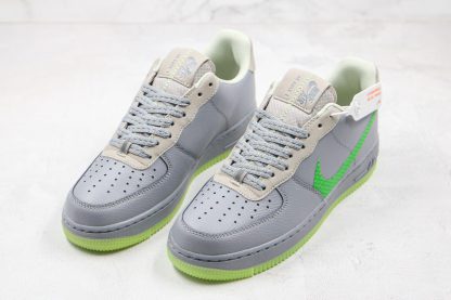Nike Air Force 1 Low Wolf Grey Ghost Green sneaker
