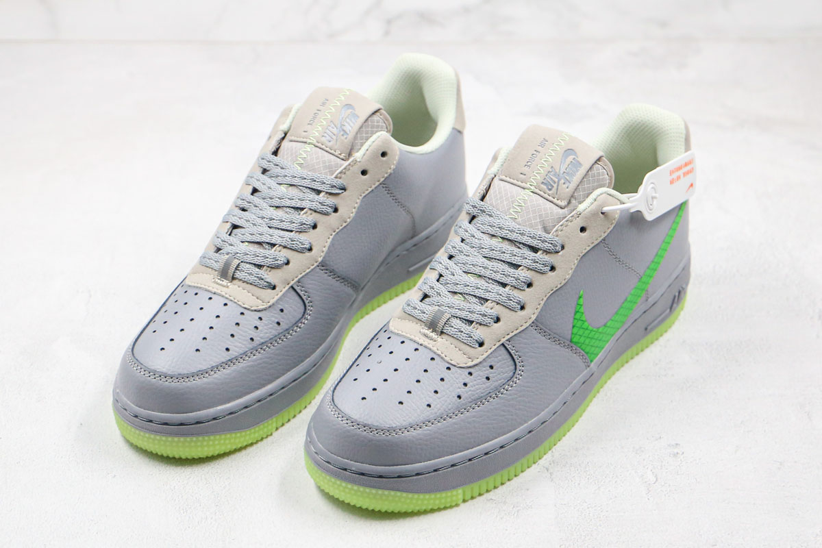 Nike Air Force 1 Low Wolf Grey Ghost Green