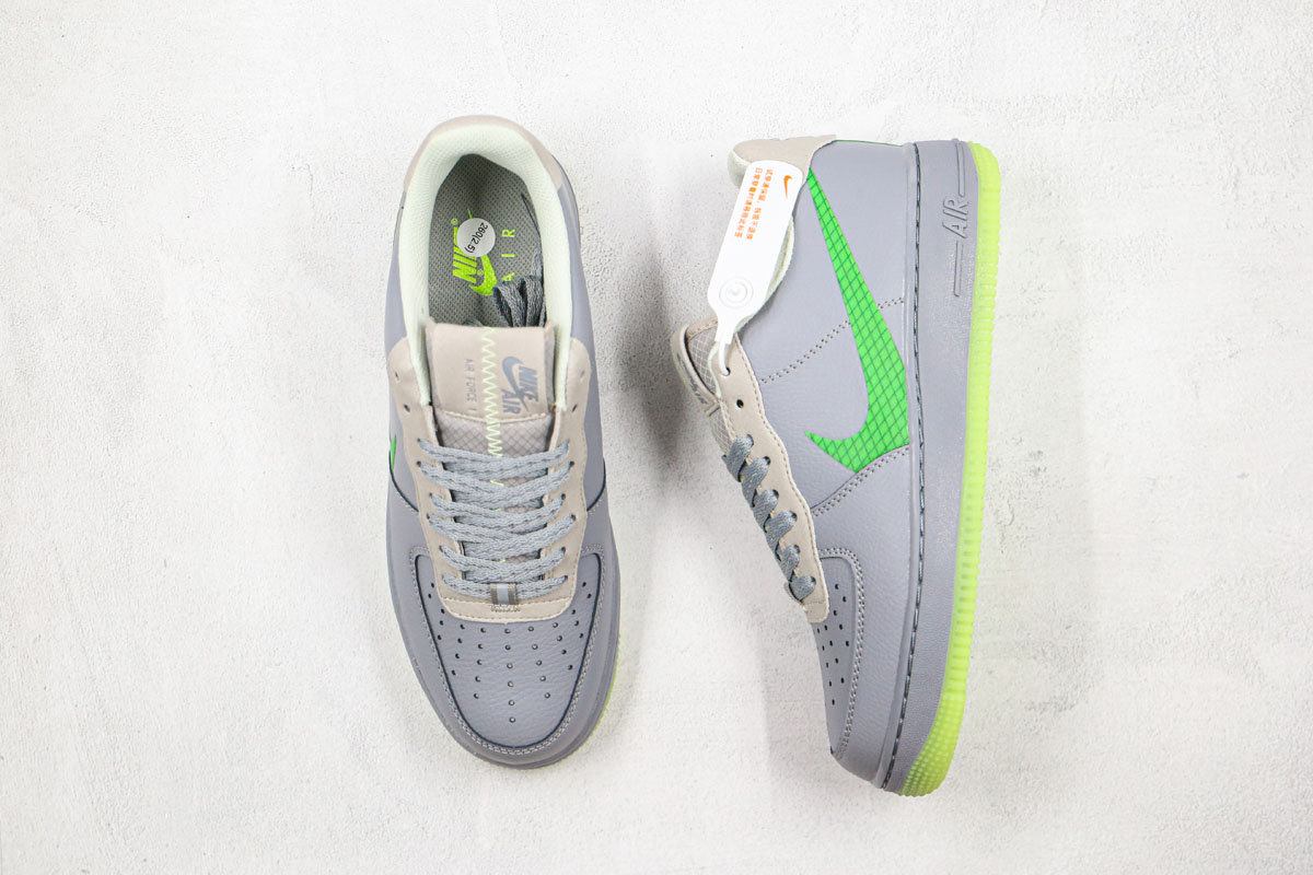 Nike Air Force 1 Low Wolf Grey Ghost Green