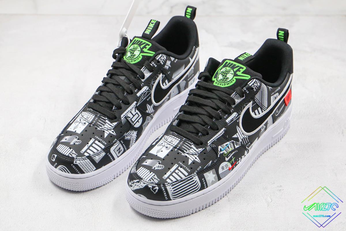 nike air force 1 worldwide black