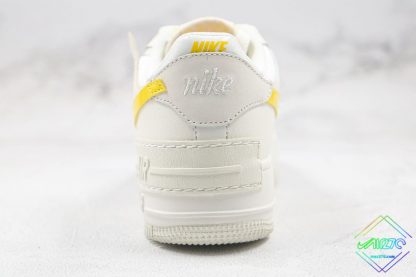 Nike Air Force 1 Sail Opti Yellow heel