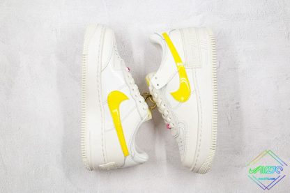 Nike Air Force 1 Sail Opti Yellow swooshes