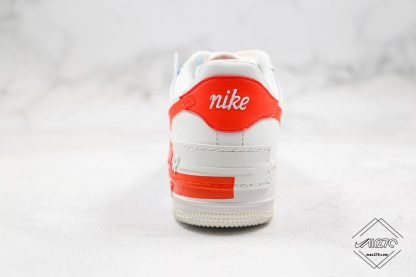 Nike Air Force 1 Shadow SE Team Orange heel