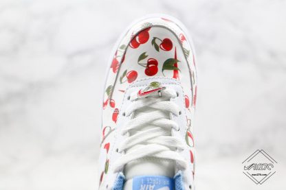 Nike Air Force Low White Cherry upper look