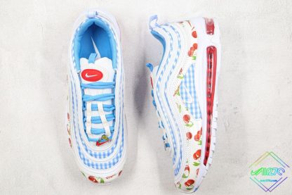 Nike Air Max 97 Cherry University Blue tongue