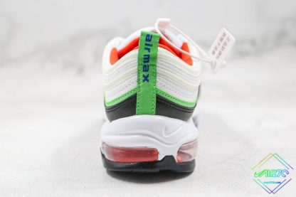 Nike Air Max 97 White Royal Green Nebula heel