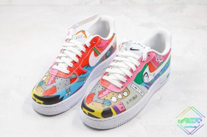 Ruohan Wangs Nike Air Force 1 Low Multicolour upper look