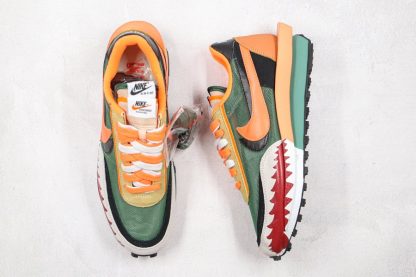 A Bathing APE x Sacai x Nike LDV Waffle Daybreak Orange Green Sale