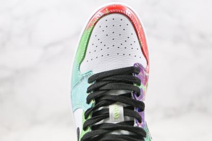 Air Jordan 1 Low Galaxy White Black-Lucky Green Upper