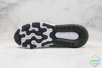 Air Max 270 React White Black Hyper Jade bottom sole