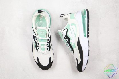 Air Max 270 React White Black Hyper Jade shoes