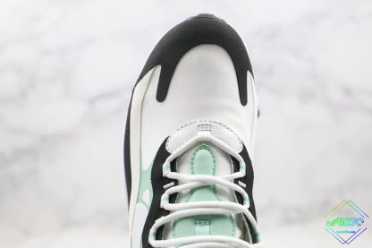 Air Max 270 React White Black Hyper Jade upper