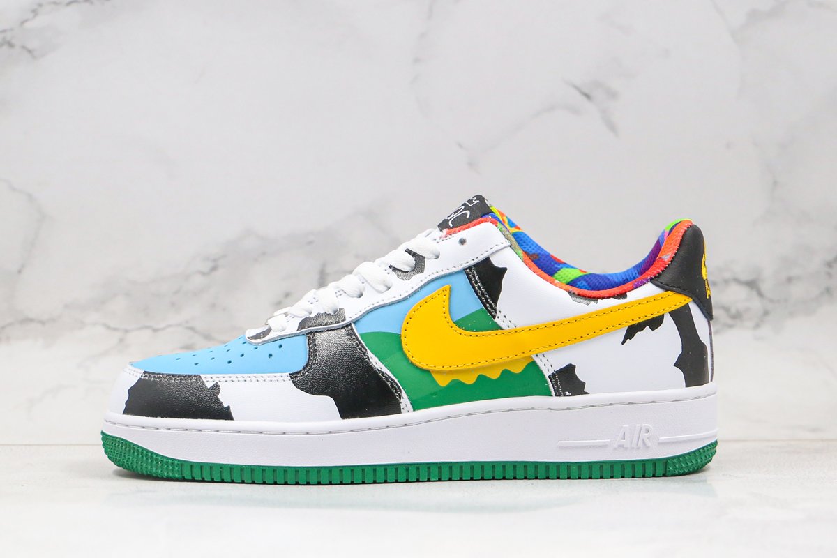 Nike Chunky Dunky Ben and Jerry Custom Hand Painted Air Force 1s – B Street  Shoes