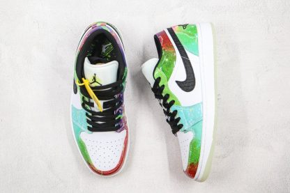 Buy Air Jordan 1 Low Galaxy White Black-Lucky Green