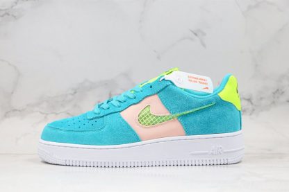 Fresh Nike Air Force 1 Low Oracle AquaGhost Green-Washed Coral