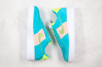 Fresh Nike Air Force 1 Low Oracle AquaGhost Green-Washed Coral Top