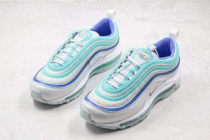 Girls Nike Air Max 97 GS Aura Sapphire-Aurora-White Big Kids Front