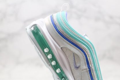 Girls Nike Air Max 97 GS Aura Sapphire-Aurora-White Big Kids Medial