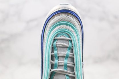 Girls Nike Air Max 97 GS Aura Sapphire-Aurora-White Big Kids Upper