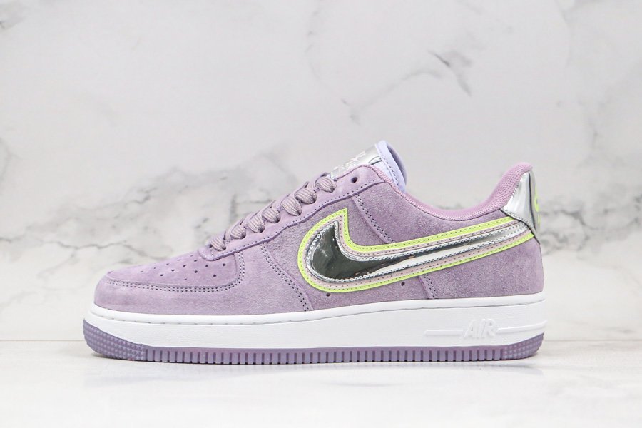 violet nike air force 1