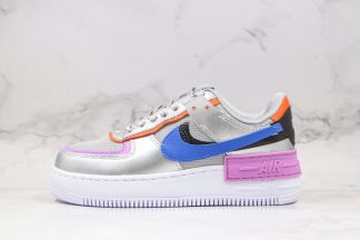 Nike Air Force 1 Shadow Metallic Silver Fuchsia Glow For Womens