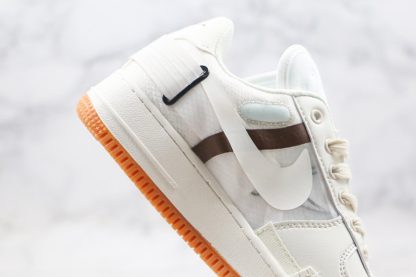 Nike Air Force 1 Type Sail Light Ivory-Earth Brown Medial