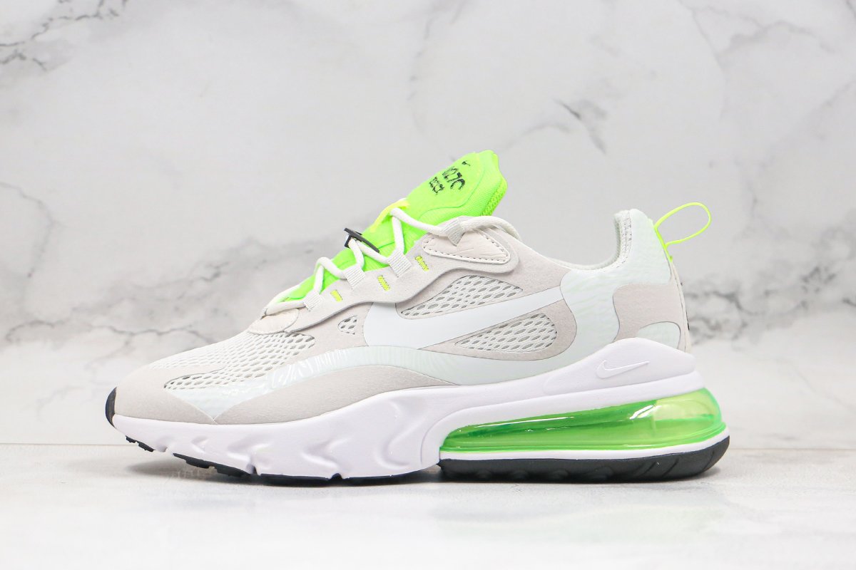 nike wmns air max 270 react vast grey ghost green