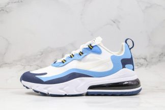 Nike Air Max 270 React White Midnight Navy-University Blue