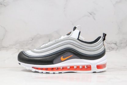 Nike Air Max 97 White Black-Metallic Silver-Total Orange