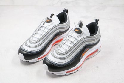 Nike Air Max 97 White Black-Metallic Silver-Total Orange Front