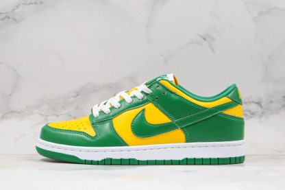 Nike Dunk Low SP Brazil Varsity Maize Pine Green-White