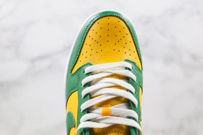 Nike Dunk Low SP Brazil Varsity Maize Pine Green-White Upper