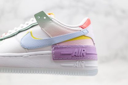 Nike WMNS Air Force 1 Shadow White Hydrogen Blue-Purple CW2630-141 layered
