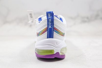 Nike Wmns Air Max 97 SE White Iridescent Stripes CW2456-100 Heel
