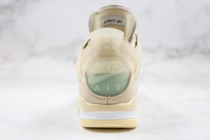 Off-White x Air Jordan 4 SP Sail Heel