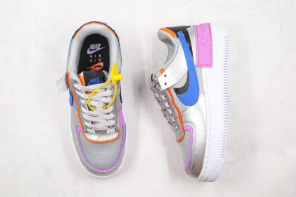 Womens Nike Air Force 1 Shadow Metallic Silver Fuchsia Glow Sale