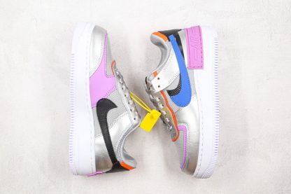 Womens Nike Air Force 1 Shadow Metallic Silver Fuchsia Glow top