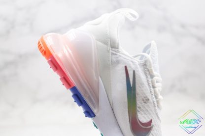 new Nike Air Max 270 White with rainbow