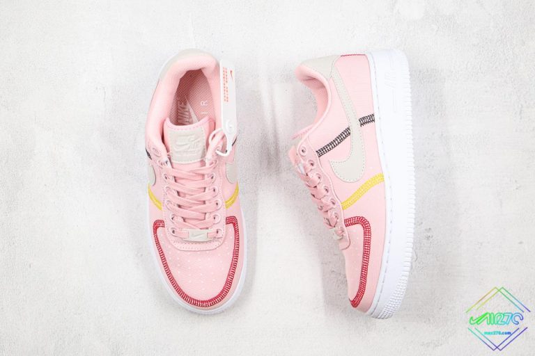 air force 1 07 trainers pink foam university red