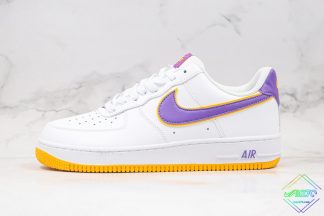 Nike Air Force 1 Lakers White Purple Yellow