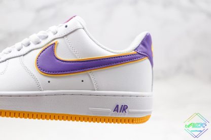 Nike Air Force 1 Lakers White Purple Yellow outsole