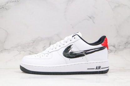 Nike Air Force 1 Low Brushstroke Swoosh In White DA4657-100