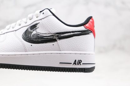 Nike Air Force 1 Low Brushstroke Swoosh In White DA4657-100 Panel