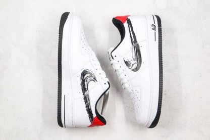 Nike Air Force 1 Low Brushstroke Swoosh In White DA4657-100 Top